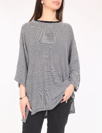 Bluza Zara, alb/negru