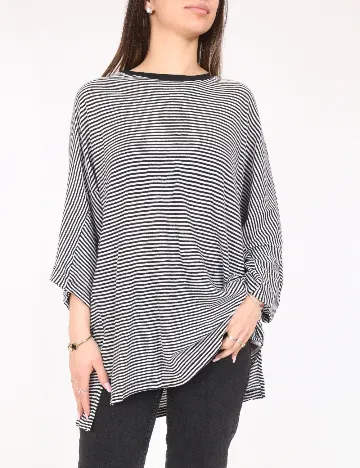 Bluza Zara, alb/negru