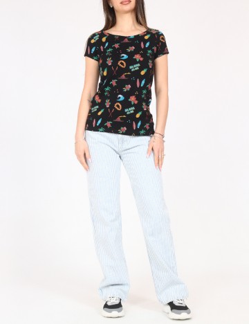 Tricou Pull&Bear, negru