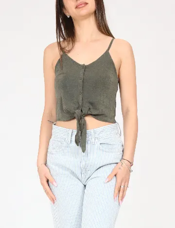 Top Bershka, verde