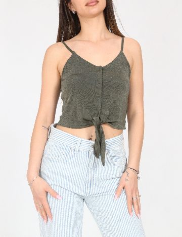 Top Bershka, verde