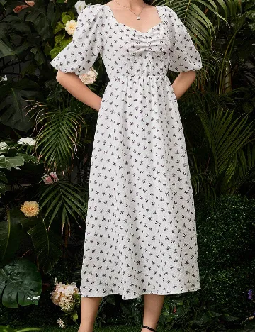 Rochie medie SHEIN, alb