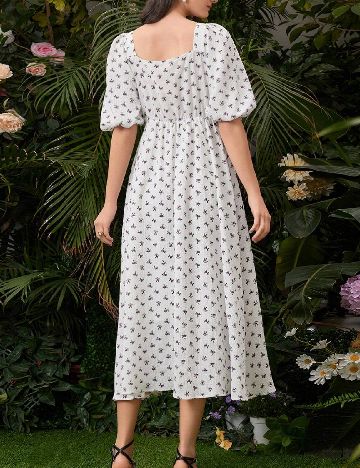 Rochie medie SHEIN, alb