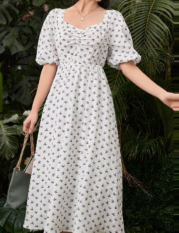 Rochie medie SHEIN, alb