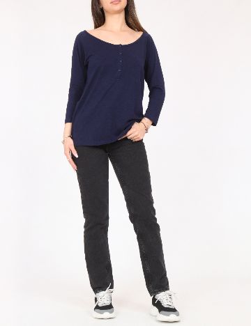 Bluza Pull&Bear, albastru