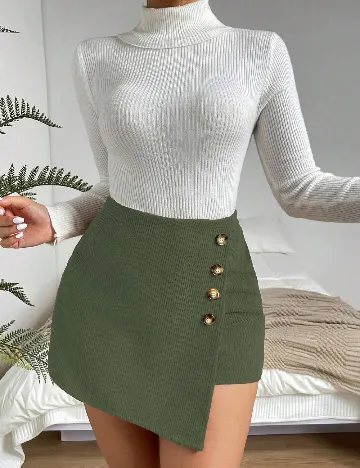 Fusta pantalon SHEIN, verde