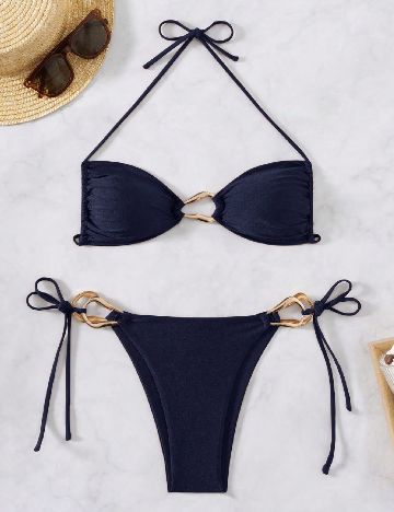 Costum de baie SHEIN, bleumarin