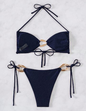 Costum de baie SHEIN, bleumarin