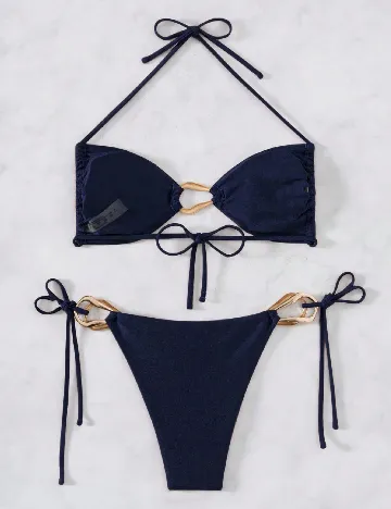 Costum de baie SHEIN, bleumarin