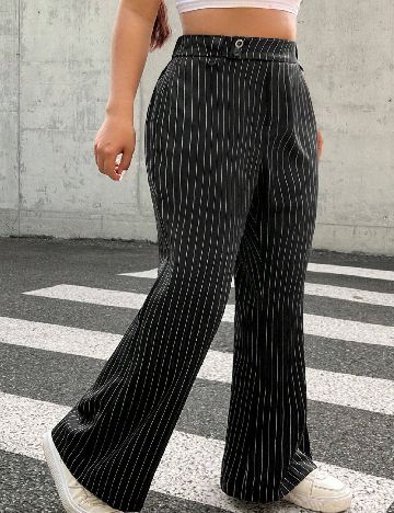 Pantaloni SHEIN CURVE, negru