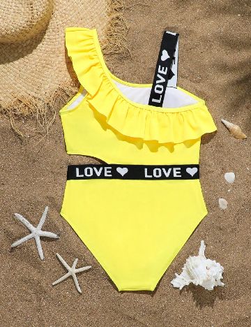 Costum de baie Shein Kids, galben