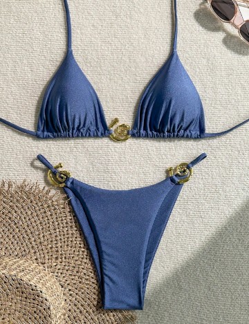 Costum de baie SHEIN, albastru