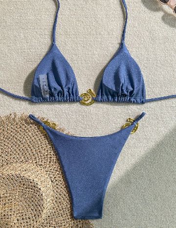 Costum de baie SHEIN, albastru