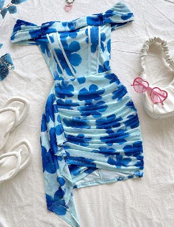 Rochie scurta SHEIN, albastru
