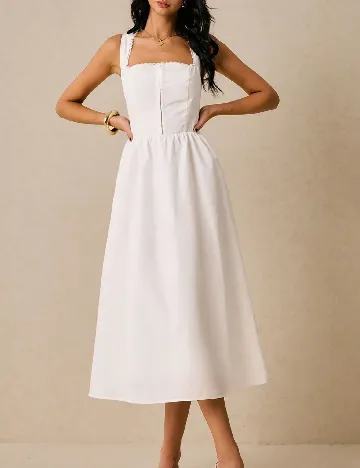 Rochie medie SHEIN, alb