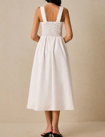 Rochie medie SHEIN, alb