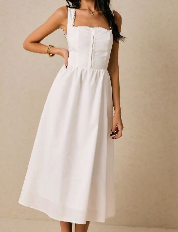 Rochie medie SHEIN, alb