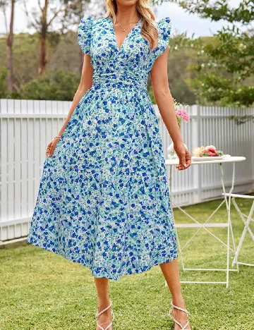 Rochie lunga SHEIN, albastru