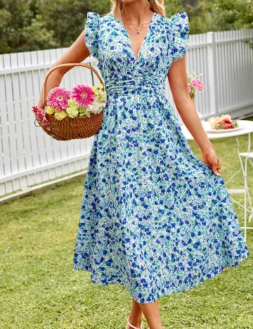 Rochie lunga SHEIN, albastru