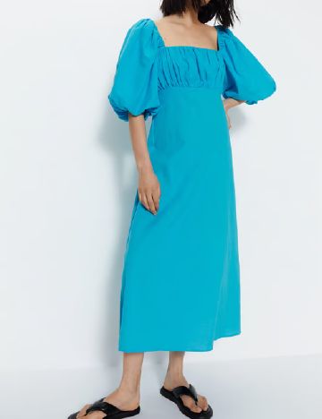 Rochie medie WAREHOUSE, albastru