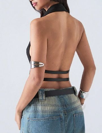 Top SHEIN, negru