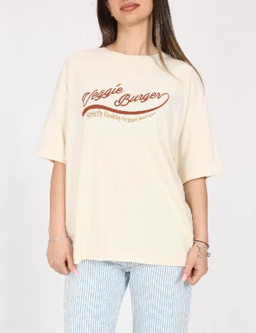Tricou Pull&Bear, bej