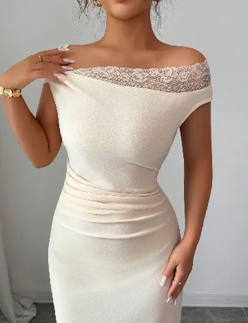 Rochie medie SHEIN, crem