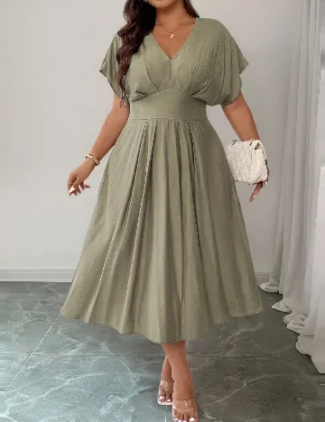 Rochie lunga SHEIN CURVE, verde