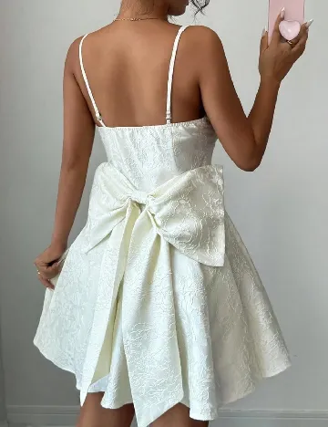Rochie scurta SHEIN, ecru