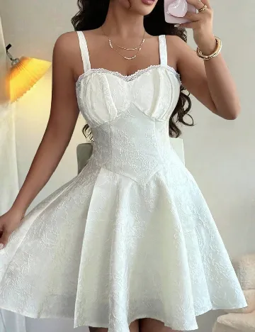 Rochie scurta SHEIN, ecru