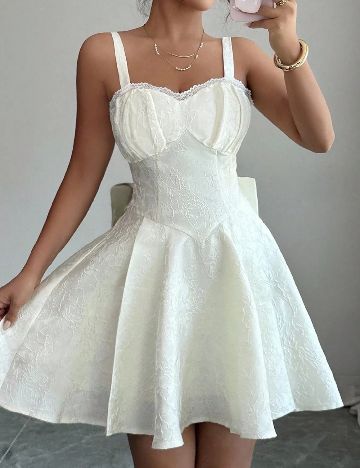 Rochie scurta SHEIN, ecru