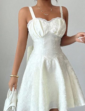 Rochie scurta SHEIN, ecru