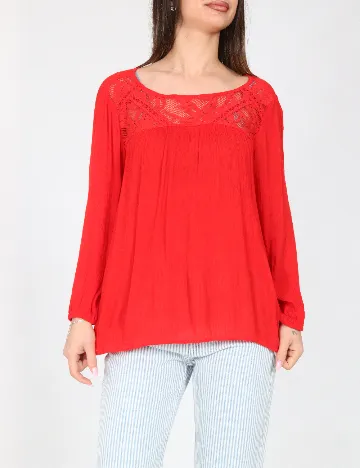 Bluza Pull&Bear, rosu