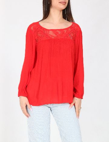 Bluza Pull&Bear, rosu