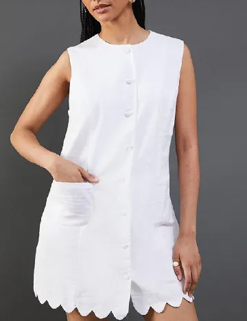 Rochie scurta WAREHOUSE, alb