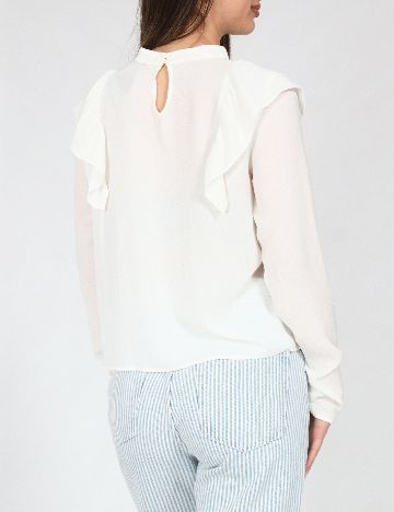 Bluza Pull&Bear, alb