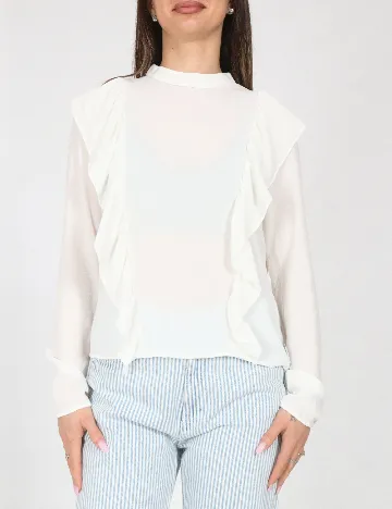 Bluza Pull&Bear, alb