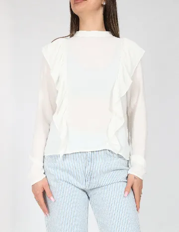 Bluza Pull&Bear, alb