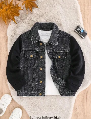 Jacheta Shein Kids, negru