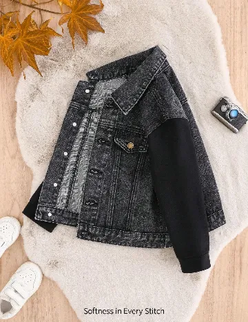 Jacheta Shein Kids, negru