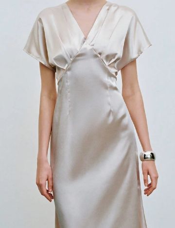 Rochie medie SHEIN, ecru