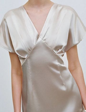 Rochie medie SHEIN, ecru
