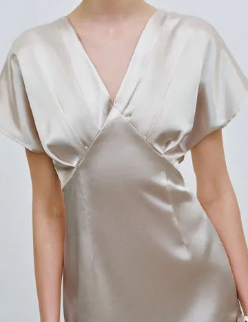Rochie medie SHEIN, ecru