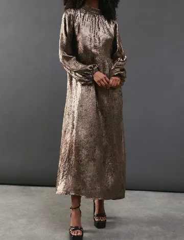Rochie medie WAREHOUSE, maro