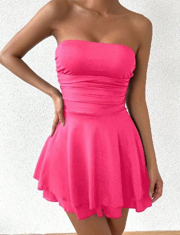 Rochie scurta SHEIN, roz