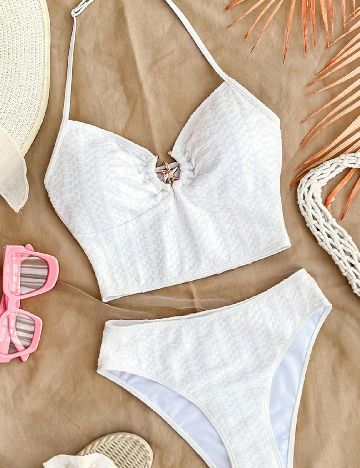 Costum de baie Shein Kids, alb