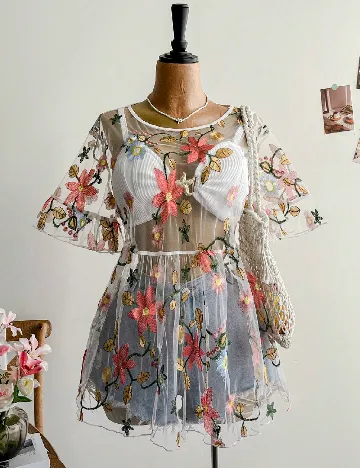Bluza SHEIN CURVE, floral print