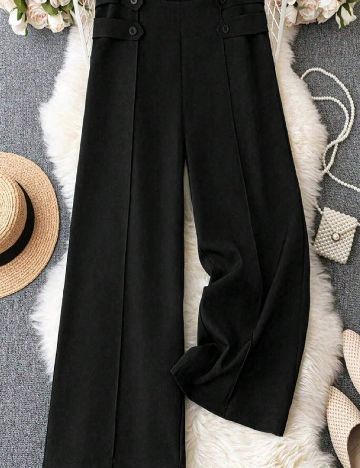 Pantaloni SHEIN CURVE, negru