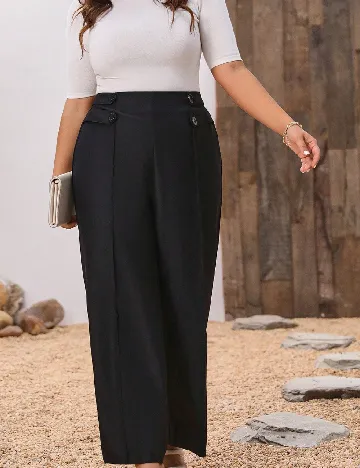 Pantaloni SHEIN CURVE, negru