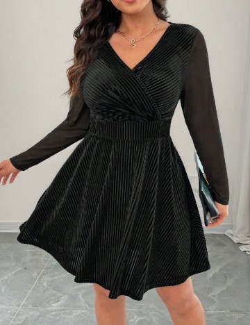 Rochie scurta SHEIN CURVE, negru